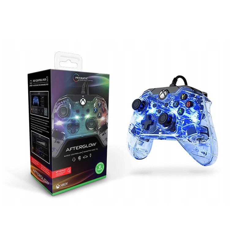 Outlet PDP Pad przewodowy AFTERGLOW Xbox Series X/S XONE przeźroczysty OPIS