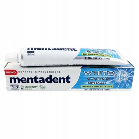 Mentadent Crystal Gel Pasta do Zębów Miętowa 125 ml