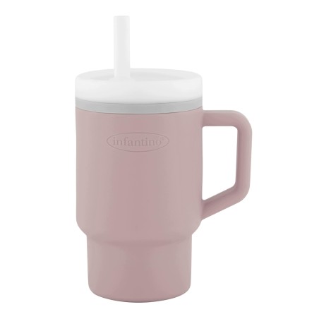 Infantino My 1st Tumbler - kubek dla malucha z słomką i uchwytem 255ml