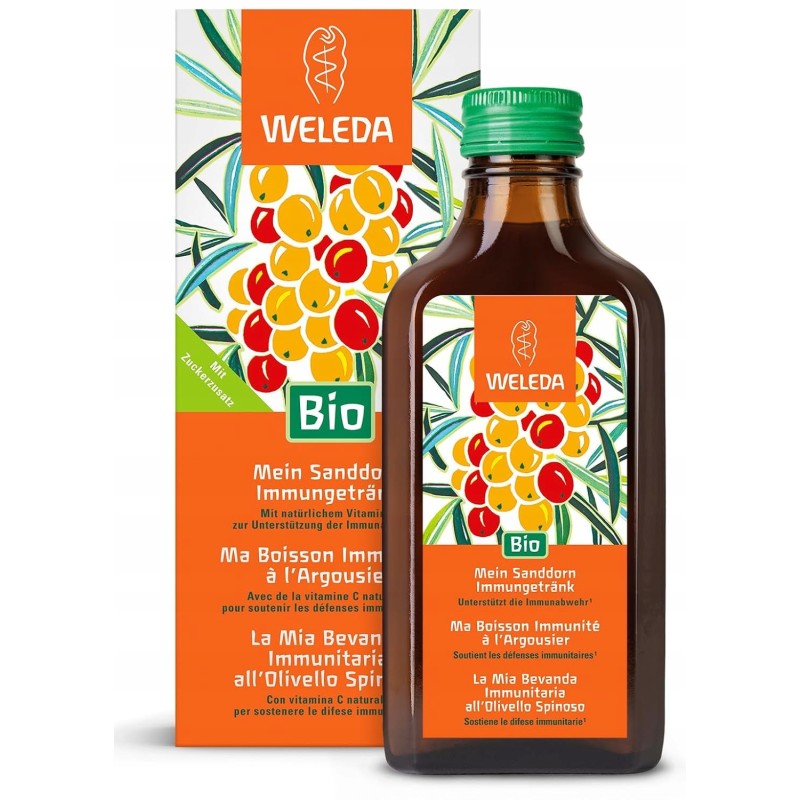 Weleda Bio Eliksir Syrop Rokitnik z Witaminą C 200ml Eko