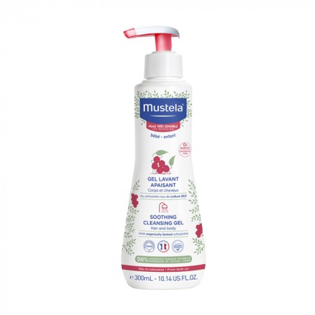 Mustela łagodzący żel do mycia ciała od urodzenia 300 ml