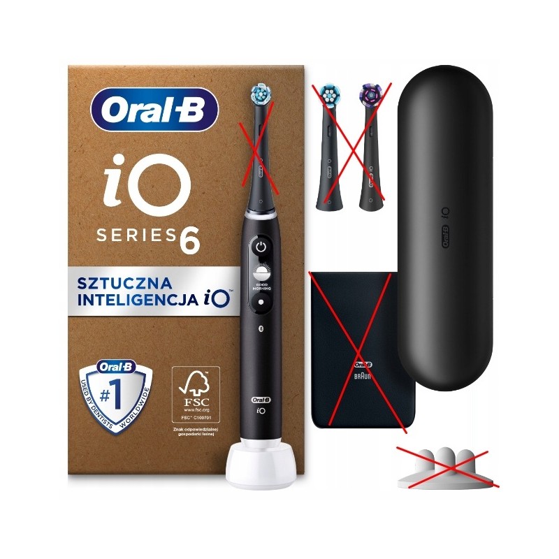Outlet Szczoteczka elektryczna Oral-B iO 6 akumulatorowa BT 42000 obr./min