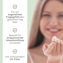 MAGNIVISION Soczewki Kontaktowe Jednodniowe -3.75 z Kwasem Hialuronowym
