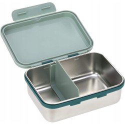 LÄSSIG Adventure lunch box śniadaniówka stal nierdzewna zielona 17x13 cm