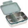LÄSSIG Adventure lunch box śniadaniówka stal nierdzewna zielona 17x13 cm