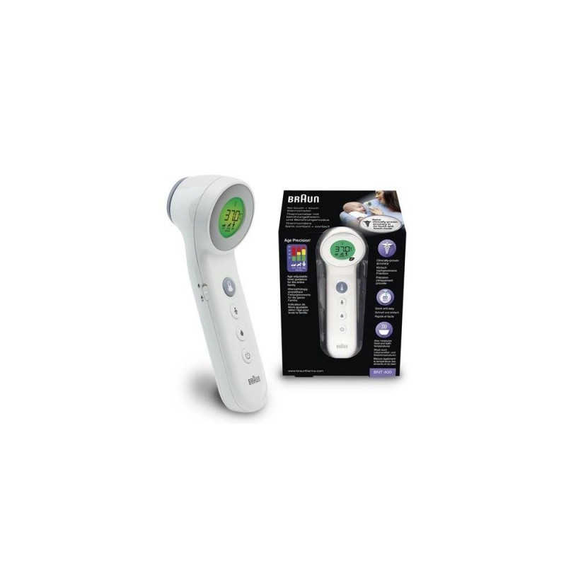 Outlet BRAUN BNT400 Sensial 7 Termometr Bezdotykowy do czoła Age Precision