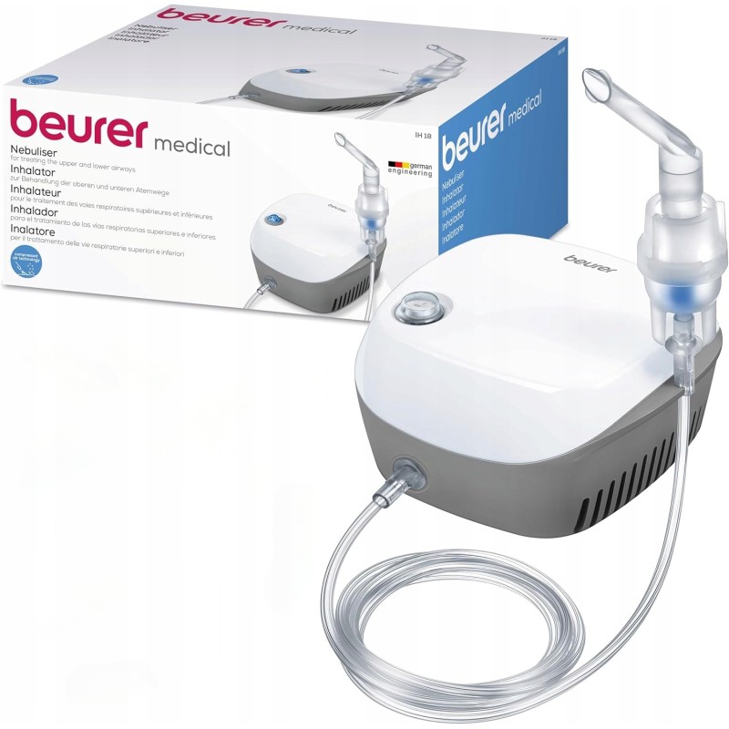 Outlet Beurer IH 18 inhalator kompresorowy uniwersalny 0,35 ml/min sieciowe