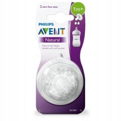 LANSINOH smoczek na butelkę do mleka naturalwave 3m+ M średni przepływ 2szt