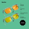 Outlet OPULIZE ERA Okulary przeciwsłoneczne UV400 Polaryzowane 2 szt. duże