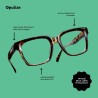 Okulary OPULIZE ERA do komputera UV400 antyrefleksyjne +1,00 czarne
