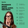 Okulary OPULIZE ERA do komputera UV400 antyrefleksyjne +1,00 czarne