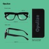 Okulary OPULIZE ERA do komputera UV400 antyrefleksyjne +1,00 czarne