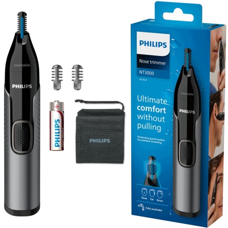 Outlet Trymer do nosa uszu Philips Series 3000 wodoszczelny czarny