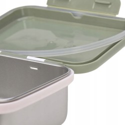Pudełko śniadaniowe Lassig Lunchbox ze stali nierdzewnej oliwkowy