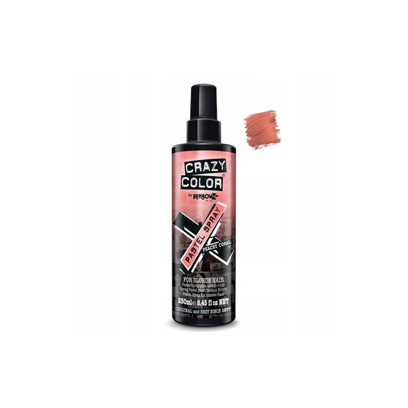 Spraye do włosów Crazy Color Koralowy Peachy Coral 250ml