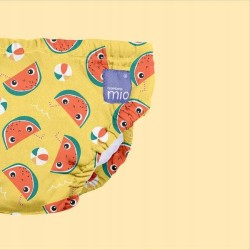 Pielucha do pływania Bambino Mio arbuzy żółta r. S 5-7 kg 0-6 miesięcy