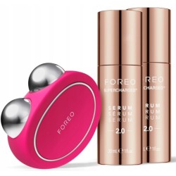 Masażer FOREO Bear tonizujący różowy z mikroprądami + 2x serum 30 ml