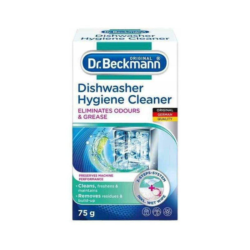 Proszek do czyszczenia zmywarki Dr. Beckmann 75g z chusteczką czyszczącą