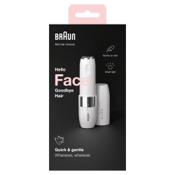 Braun Face Mini FS1000 golarka damska do twarzy biała Smartlight kompaktowa