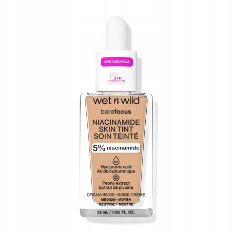 WET N WILD BAREFOCUS NIACINAMIDE SKIN TINT PODKŁAD NATURAL LIGHT 32ML
