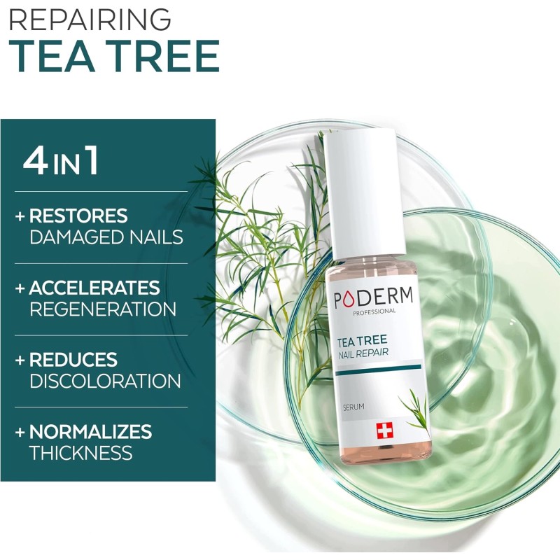 PODERM Tea Tree Paznokcie 6 ml - Serum 4 w 1