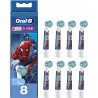 Oral-B Kids Spiderman końcówki do szczoteczki dla dzieci 8 szt miękkie 3+