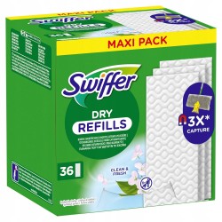 Swiffer DRY suche wkłady do mopa, zapas, CLEAN & FRESH zapachowe 36 szt