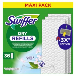Swiffer DRY suche wkłady do mopa, zapas, CLEAN & FRESH zapachowe 36 szt