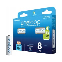 Outlet Akumulatorki Panasonic eneloop AA R6 2000 mAh 8 szt.