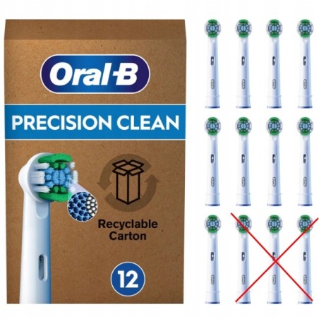 Oral-B Pro Precision Clean końcówki wymienne oryginalne 9 szt wytrzymałe