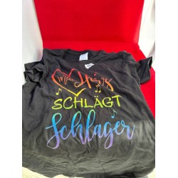 Outlet T-shirt damski Port & Company motyw muzyczny w języku niemieckim XS