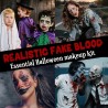 Zestaw do makijażu Halloween sztuczna krew 50ml i krople 50g + 50g plasma