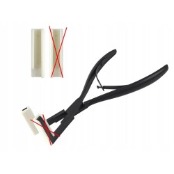 Szczypce fryzjerskie Yoivkgo do przedłużania włosów micro nano ring 20 cm