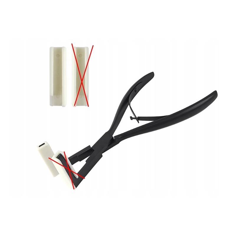 Szczypce fryzjerskie Yoivkgo do przedłużania włosów micro nano ring 20 cm