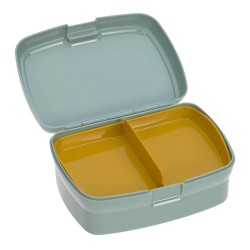 Pudełko śniadaniowe Lassig Lunchbox z wkładką Adventure Bus niebiesko żółty