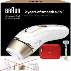 Outlet Depilator Braun PL5262 Silk expert Pro 5 PULSED LIGHT biały/złoty