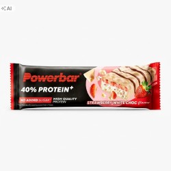 Odżywka białkowa PowerBar batony 40 g smak biała czekolada - truskawka