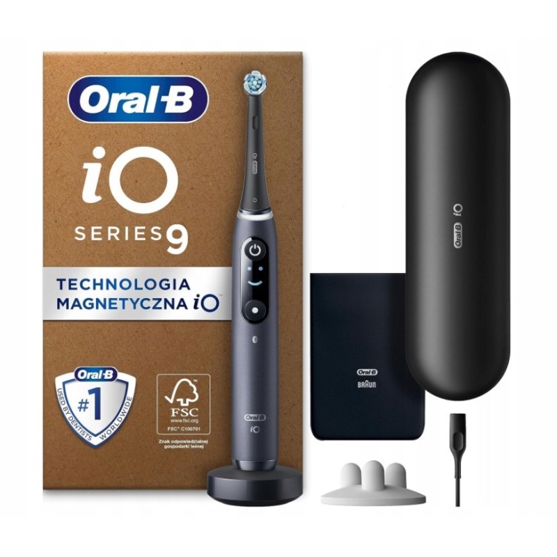 Outlet Szczoteczka soniczna Oral-B iO Seria 9 Bluetooth 1 końcówka czarny