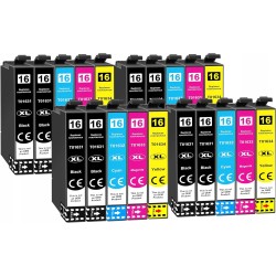 Outlet Jhaan Wkłady do Drukarki 16 XL Zamiennik do Epson Workforce WF-2750