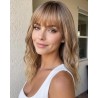 Outlet HAIRCUBE Peruka ciemny blond syntetyczna średniej długości z grzywką