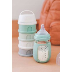BEABA pojemniki na mleko w proszku 4 komory Cotton White Sage Green 440 ml