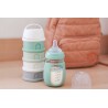 BEABA pojemniki na mleko w proszku 4 komory Cotton White Sage Green 440 ml