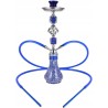 Outlet Fajka wodna Shisha RMAN 55cm z 2 wężami szklany cybuch niebieska