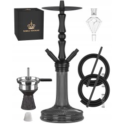 Outlet Fajka wodna Shisha RMAN 55cm z 2 wężami szklany cybuch niebieska