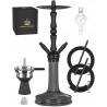 Outlet Fajka wodna Shisha RMAN 55cm z 2 wężami szklany cybuch niebieska