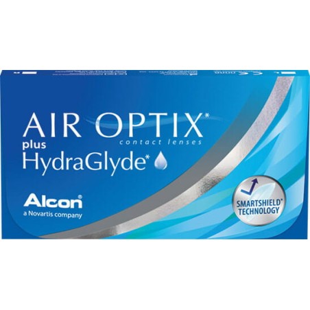Soczewki kontaktowe Air Optix Plus HydraGlyde, 3 szt. Moc -4.00
