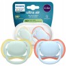 AVENT Philips AVENT Pacifier Smoczek Ultra Air 0-6M Oddychający + ETUI 2SZT
