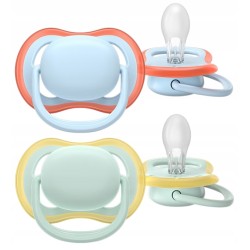 AVENT Philips AVENT Pacifier Smoczek Ultra Air 0-6M Oddychający + ETUI 2SZT
