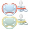 AVENT Philips AVENT Pacifier Smoczek Ultra Air 0-6M Oddychający + ETUI 2SZT