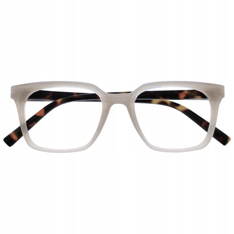 Opulize KOI Okulary do czytania +1.00 Szare, lekkie, unisex